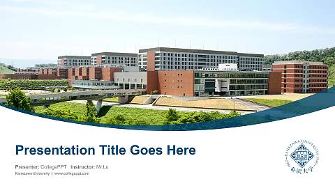 Kanazawa University Course/Courseware Creation PPT Template
