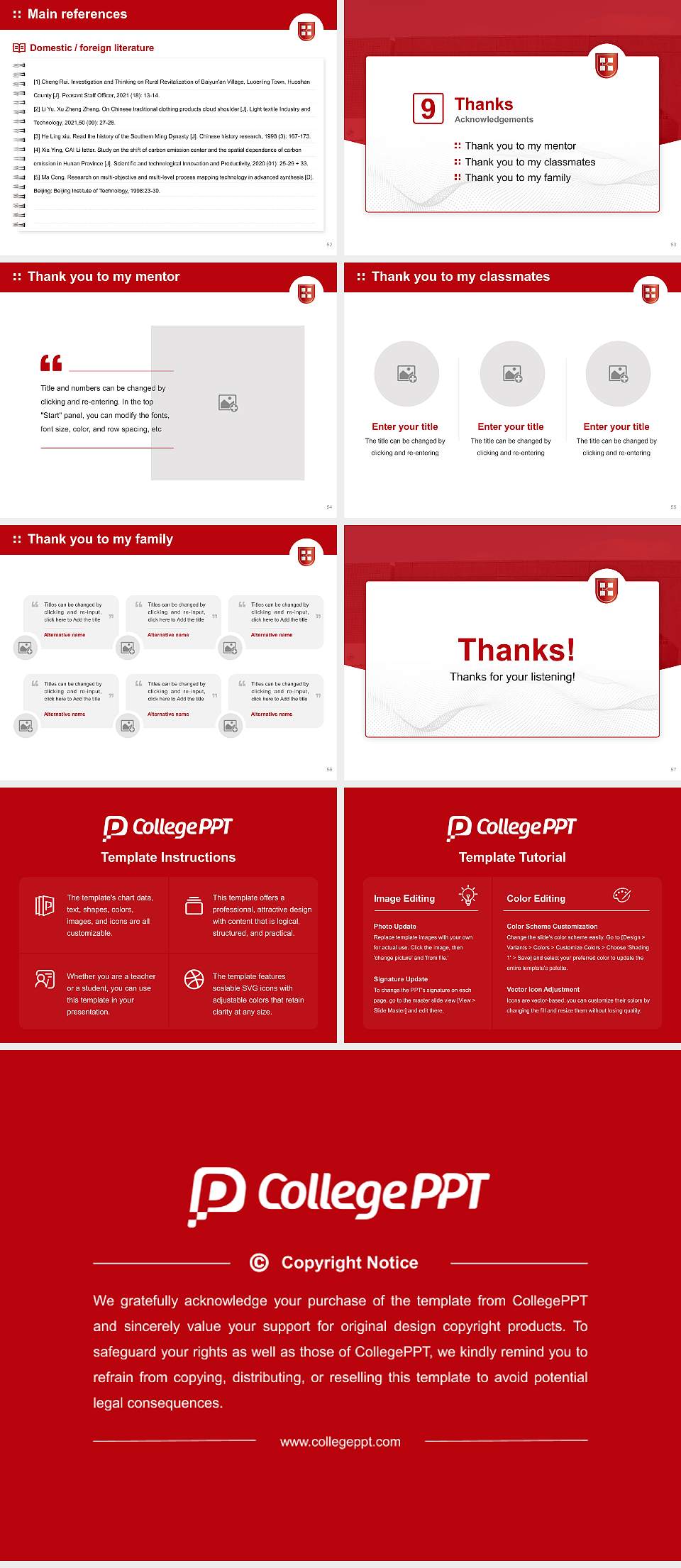 Kaetsu University Graduation Thesis Defense PPT Template4:3 ratio PPT effect preview image7