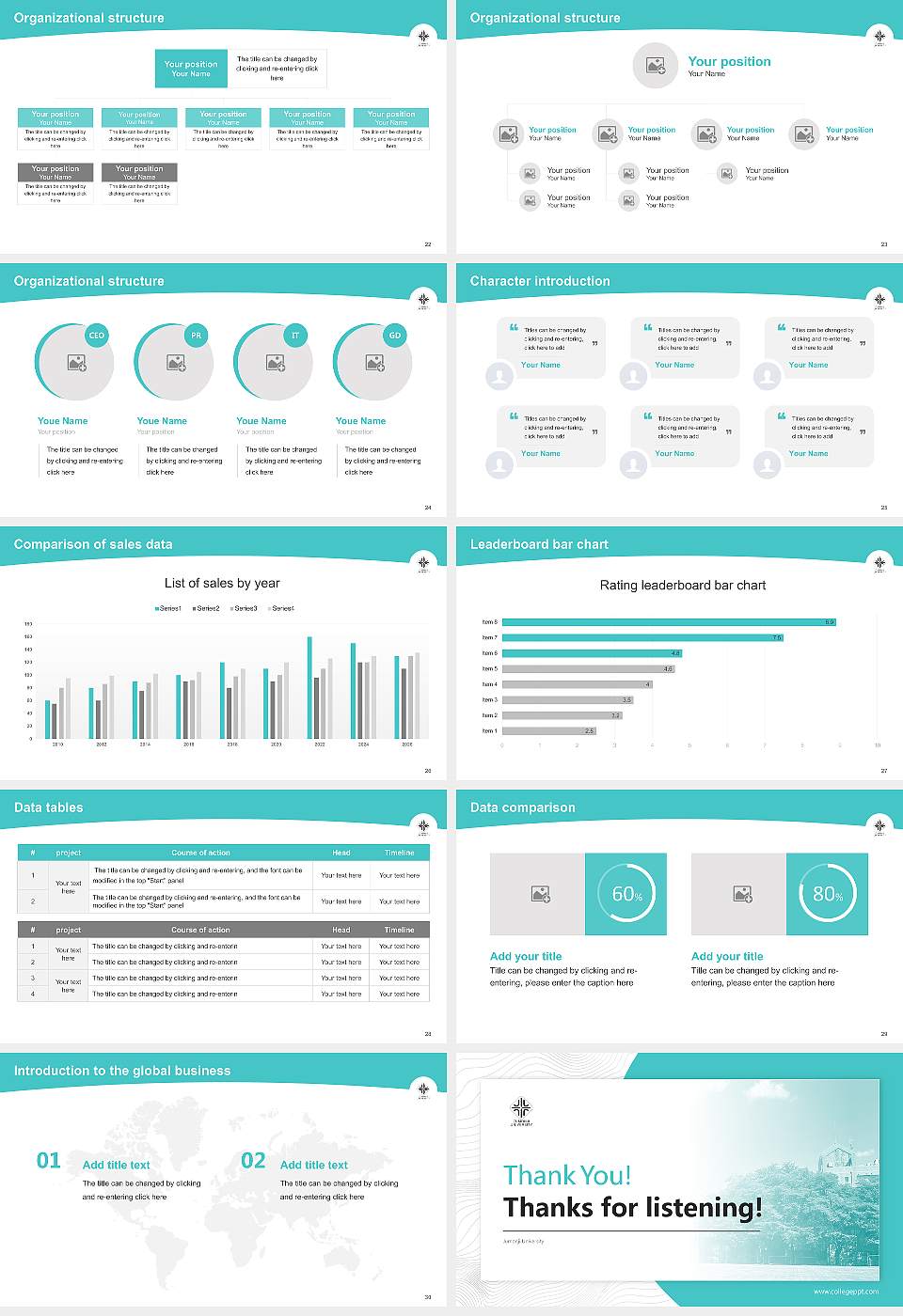Jumonji University Academic Presentation/Research Findings Report PPT Template16:9 ratio PPT effect preview image4