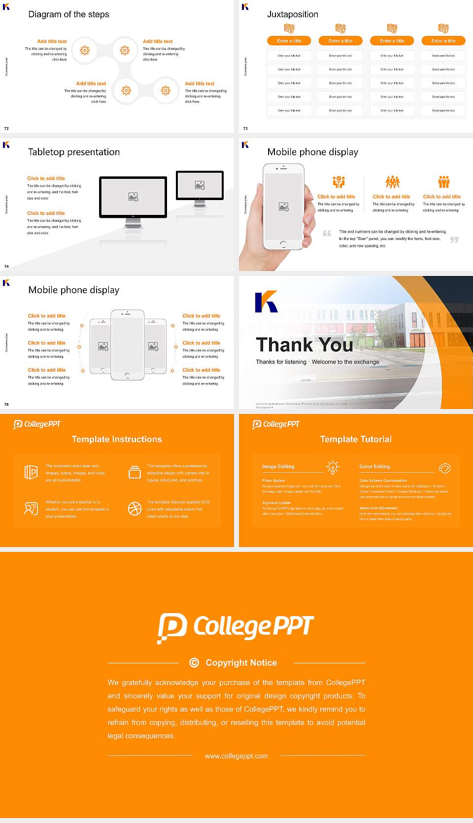 Kanazawa Professional University of Food Management Competition/Entrepreneurship Contest PPT Template16:9 ratio PPT effect preview image9