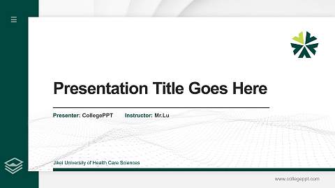 Jikei University of Health Care Sciences Thesis Proposal/Graduation Defense PPT Template