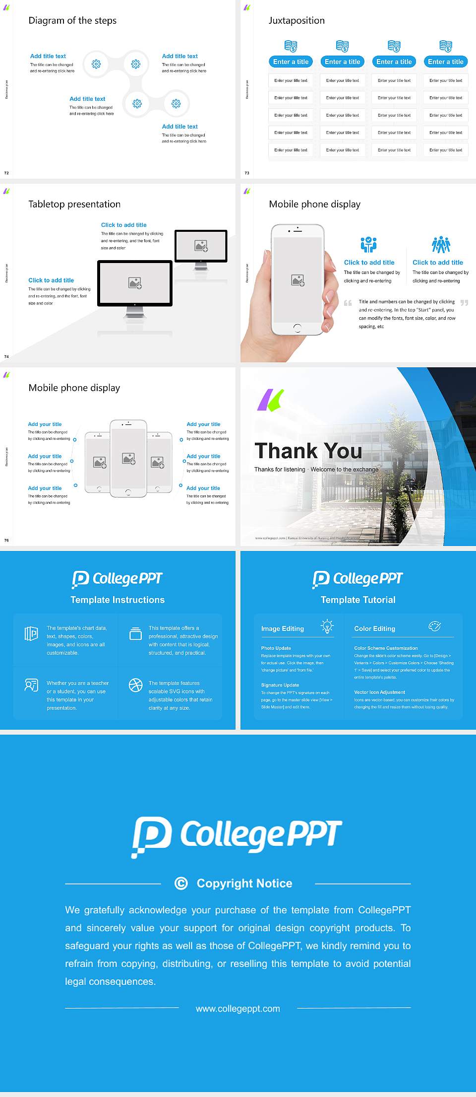 Kansai University of Nursing and Health Sciences Competition/Entrepreneurship Contest PPT Template4:3 ratio PPT effect preview image9