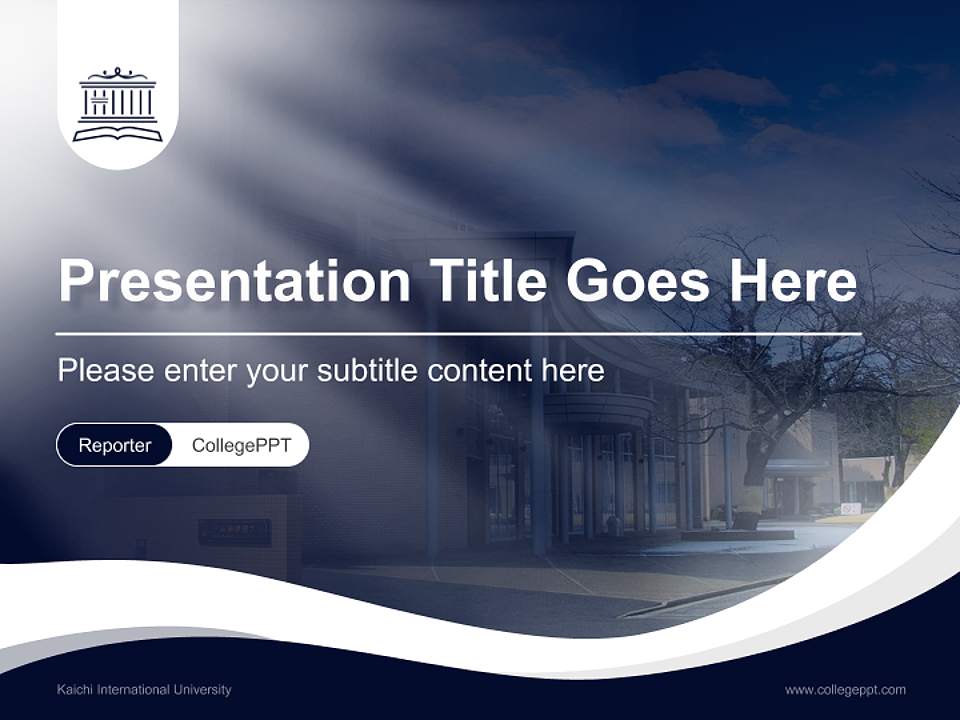 Kaichi International University Lecture Sharing and Networking Event PPT Template4:3 ratio PPT effect preview image4