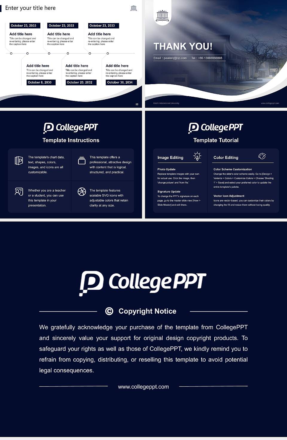 Kaichi International University Lecture Sharing and Networking Event PPT Template4:3 ratio PPT effect preview image4