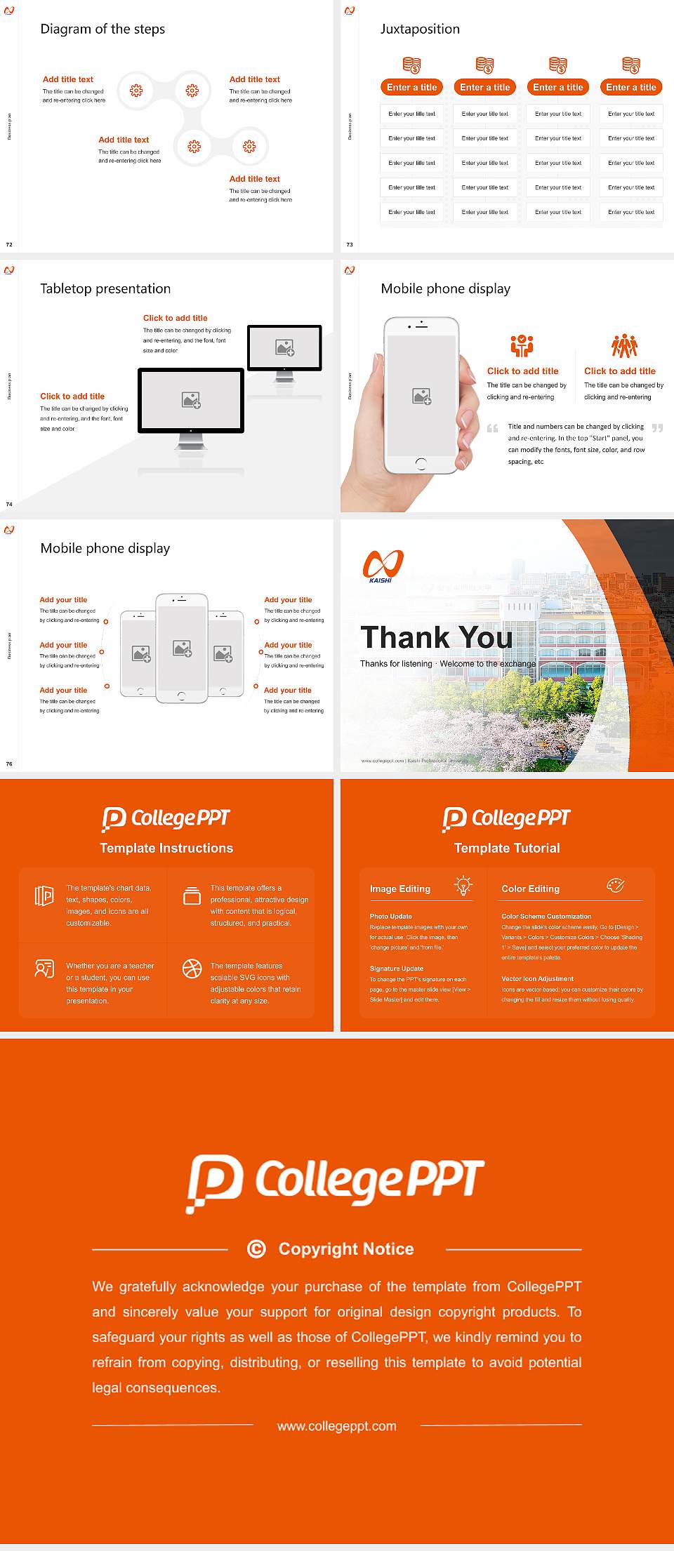Kaishi Professional University Competition/Entrepreneurship Contest PPT Template4:3 ratio PPT effect preview image9