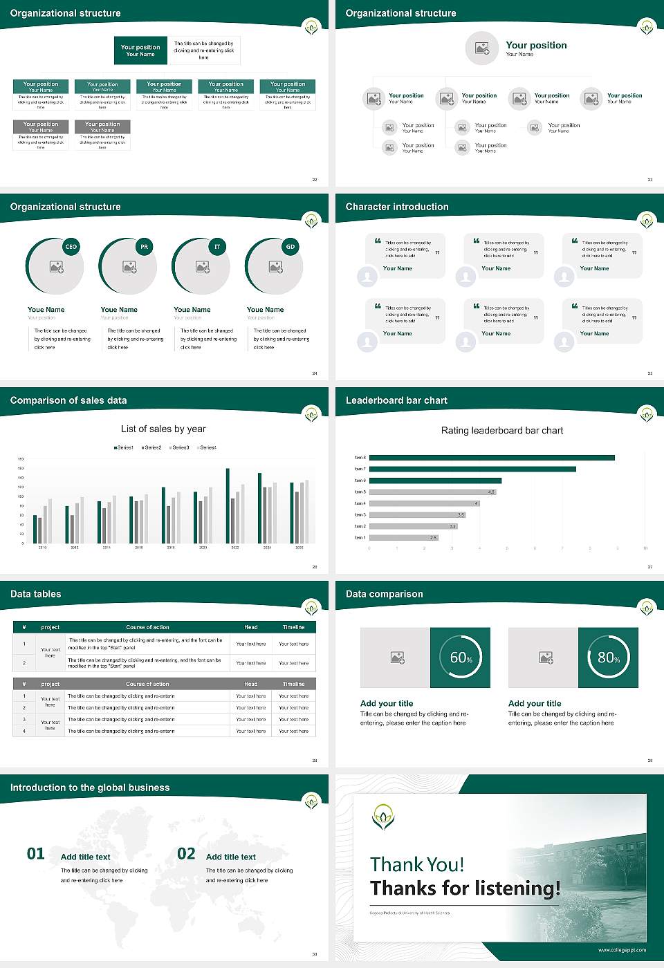 Kagawa Prefectural University of Health Sciences Academic Presentation/Research Findings Report PPT Template16:9 ratio PPT effect preview image4