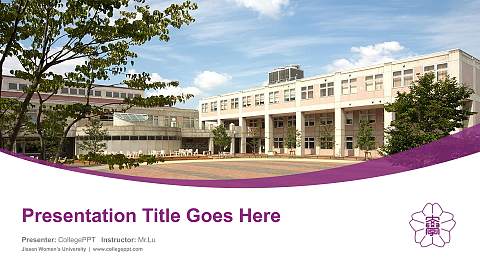 Jissen Women’s University Course/Courseware Creation PPT Template