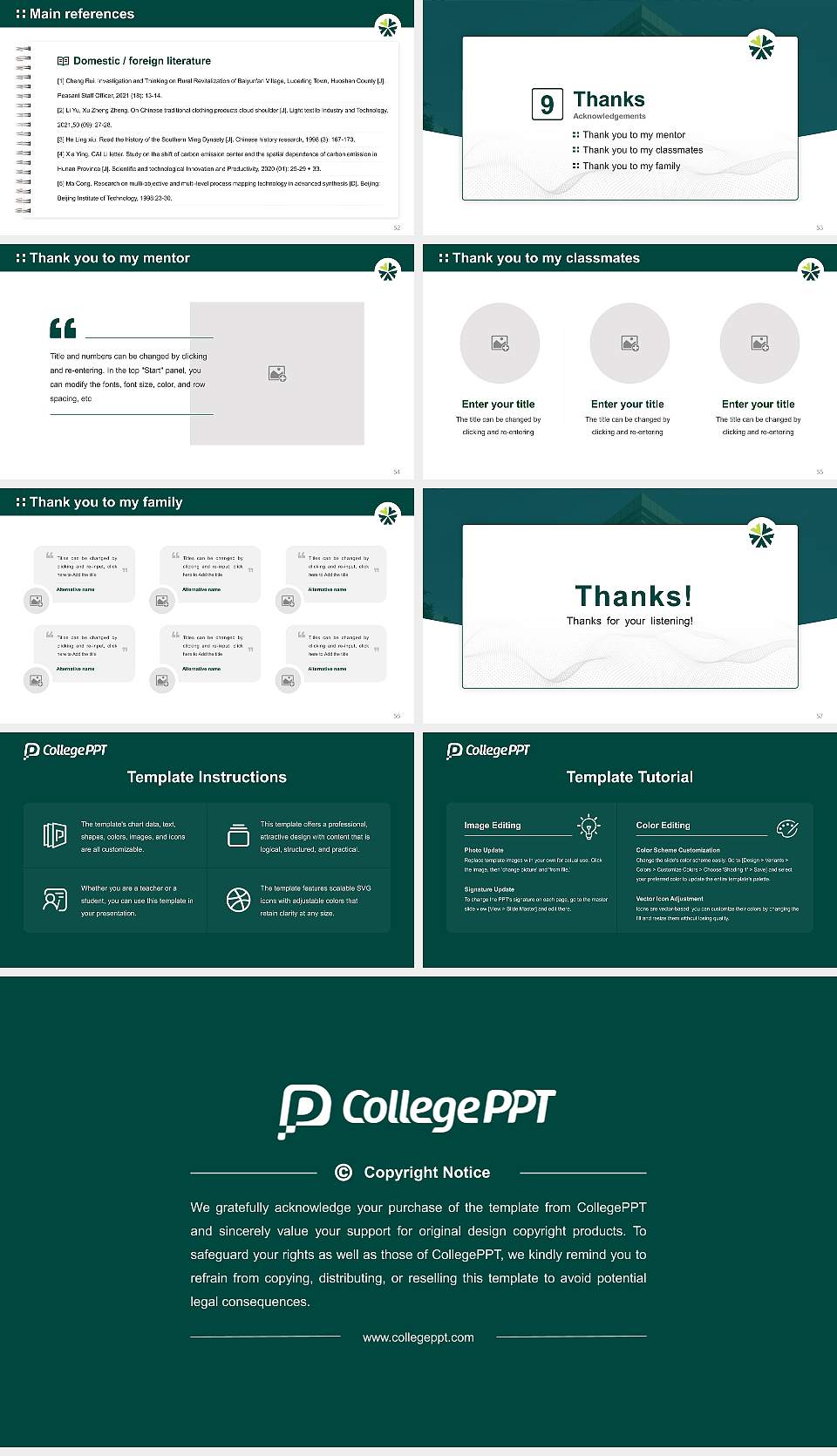 Jikei University of Health Care Sciences Graduation Thesis Defense PPT Template16:9 ratio PPT effect preview image7