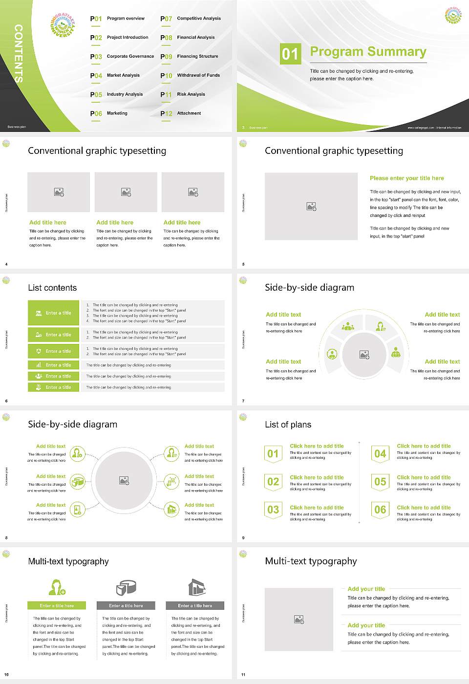 Kamakura Women’s University Competition/Entrepreneurship Contest PPT Template16:9 ratio PPT effect preview image2