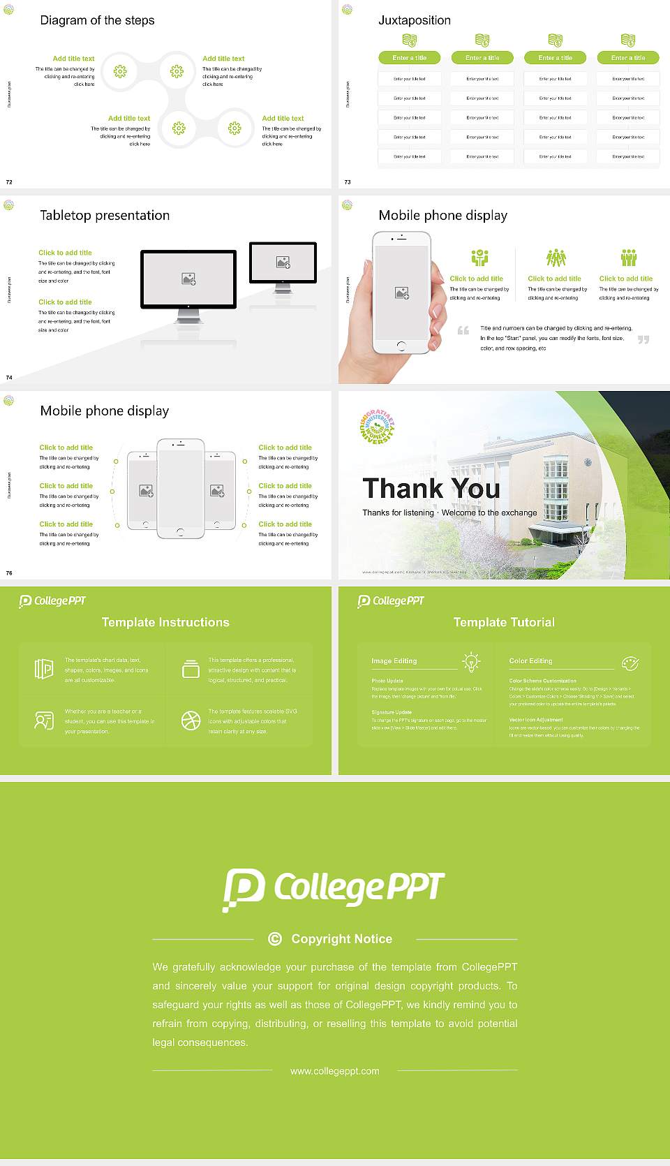 Kamakura Women’s University Competition/Entrepreneurship Contest PPT Template16:9 ratio PPT effect preview image9