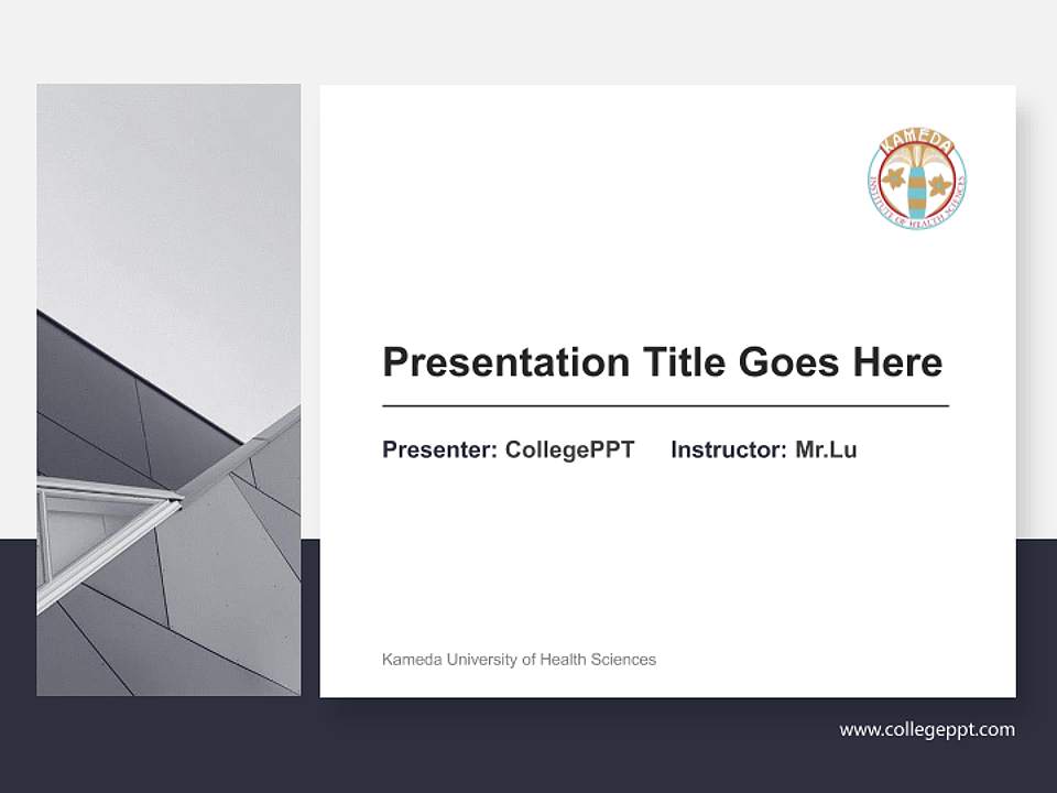 Kameda University of Health Sciences General Purpose PPT Template4:3 ratio PPT effect preview image6