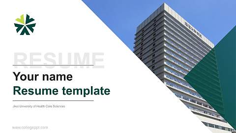 Jikei University of Health Care Sciences Resume PPT Template