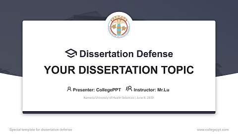 Kameda University of Health Sciences Graduation Thesis Defense PPT Template