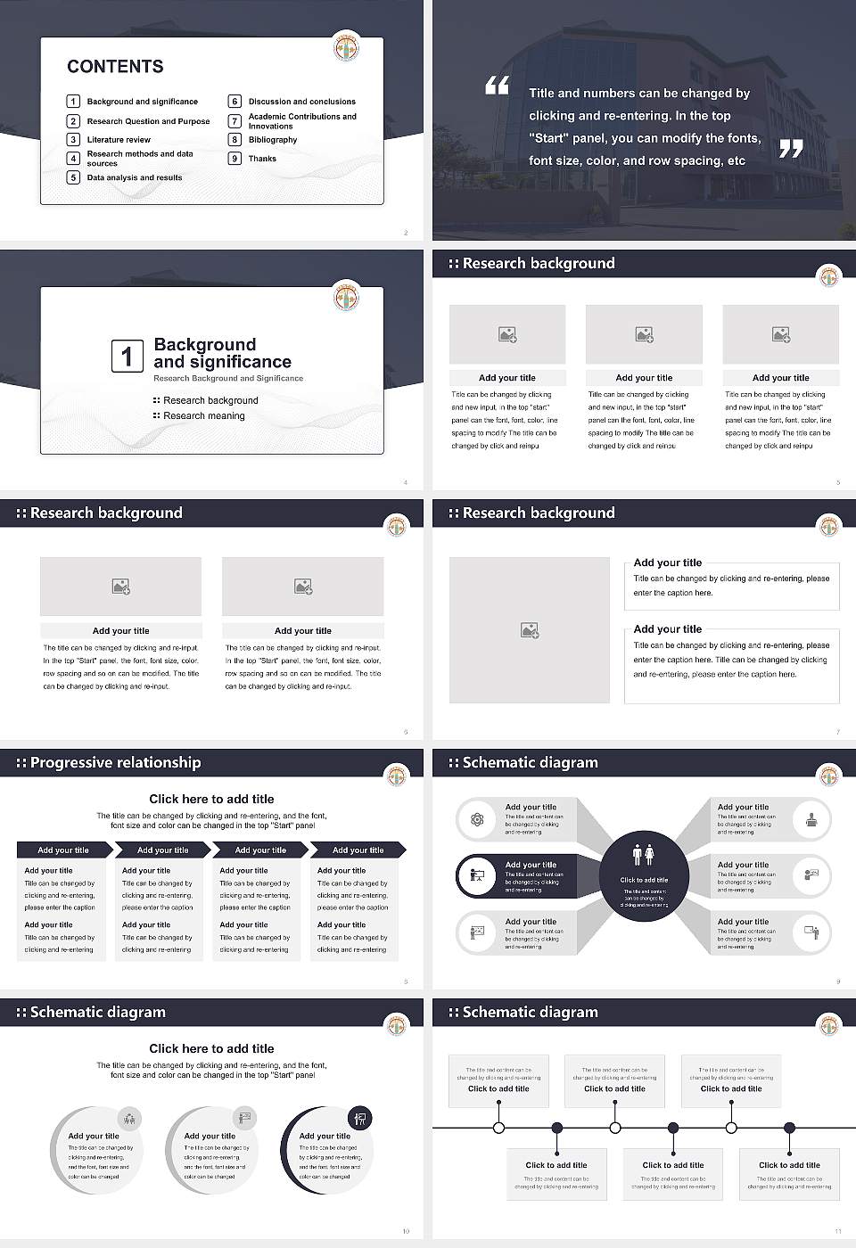 Kameda University of Health Sciences Graduation Thesis Defense PPT Template16:9 ratio PPT effect preview image2