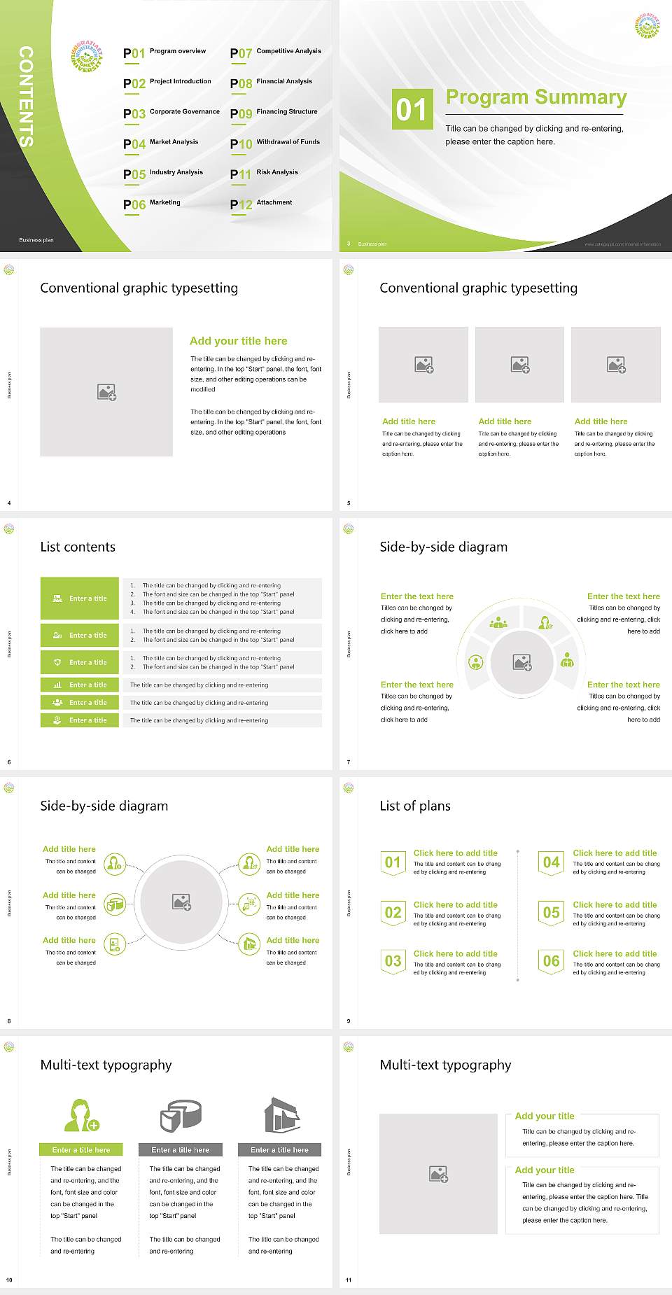 Kamakura Women’s University Competition/Entrepreneurship Contest PPT Template4:3 ratio PPT effect preview image2