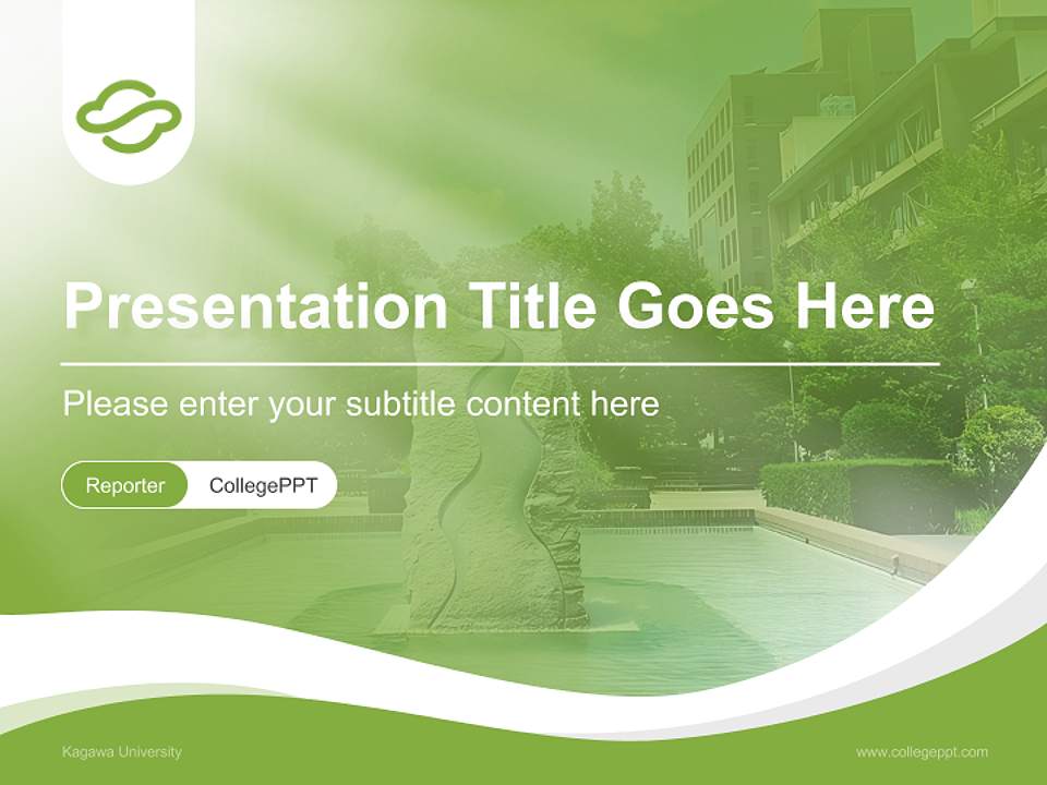 Kagawa University Lecture Sharing and Networking Event PPT Template4:3 ratio PPT effect preview image4