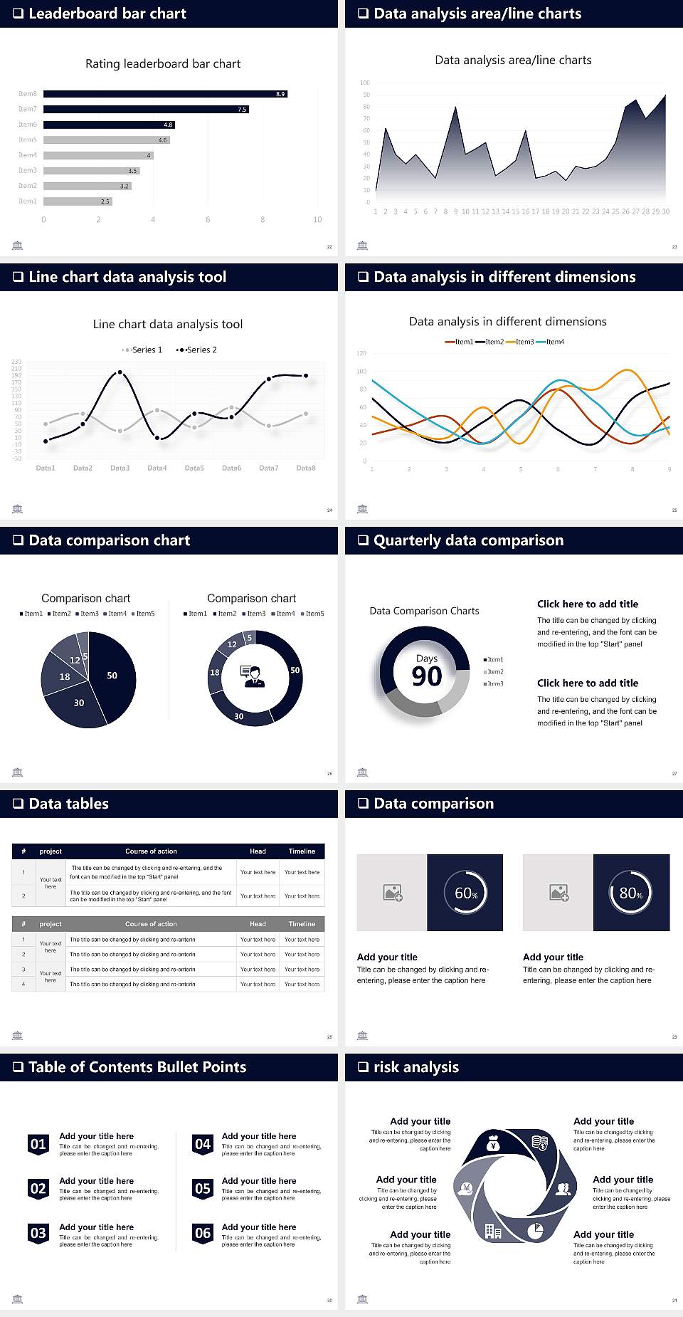 Kaichi International University General Purpose PPT Template4:3 ratio PPT effect preview image4