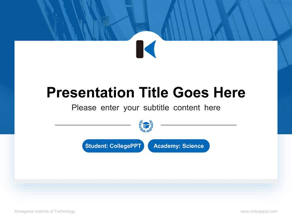 Kanagawa Institute of Technology National Scholarship Defense PPT Template4:3 ratio PPT effect preview image4