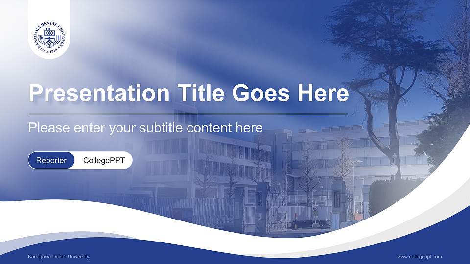 Kanagawa Dental University Lecture Sharing and Networking Event PPT Template16:9 ratio PPT effect preview image1
