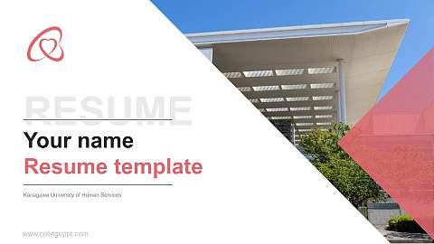Kanagawa University of Human Services Resume PPT Template