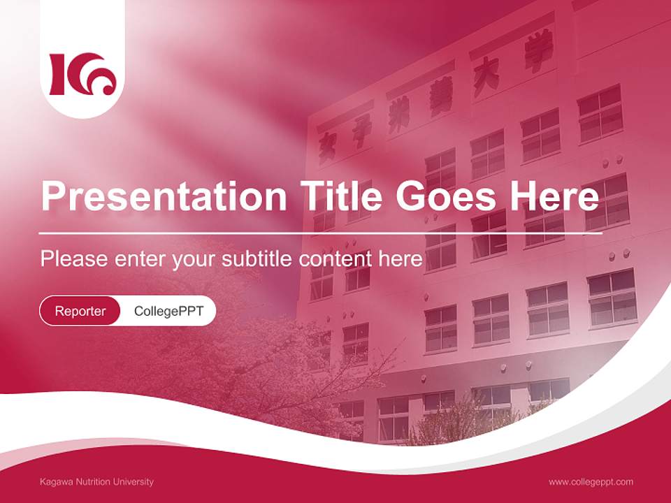 Kagawa Nutrition University Lecture Sharing and Networking Event PPT Template4:3 ratio PPT effect preview image4