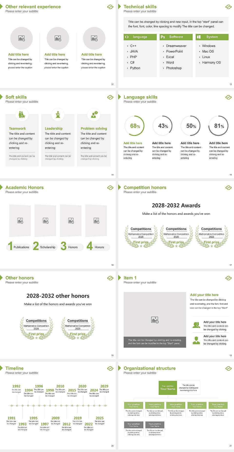 Kagawa University Resume PPT Template4:3 ratio PPT effect preview image3