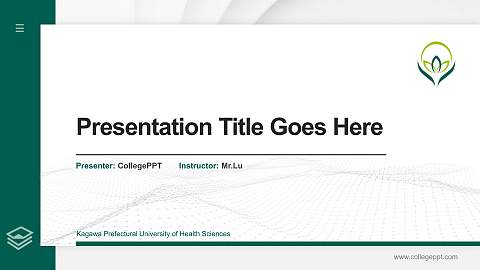 Kagawa Prefectural University of Health Sciences Thesis Proposal/Graduation Defense PPT Template