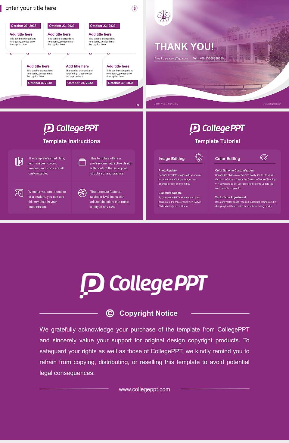 Jissen Women’s University Lecture Sharing and Networking Event PPT Template4:3 ratio PPT effect preview image4