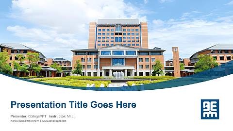 Kansai Gaidai University Course/Courseware Creation PPT Template