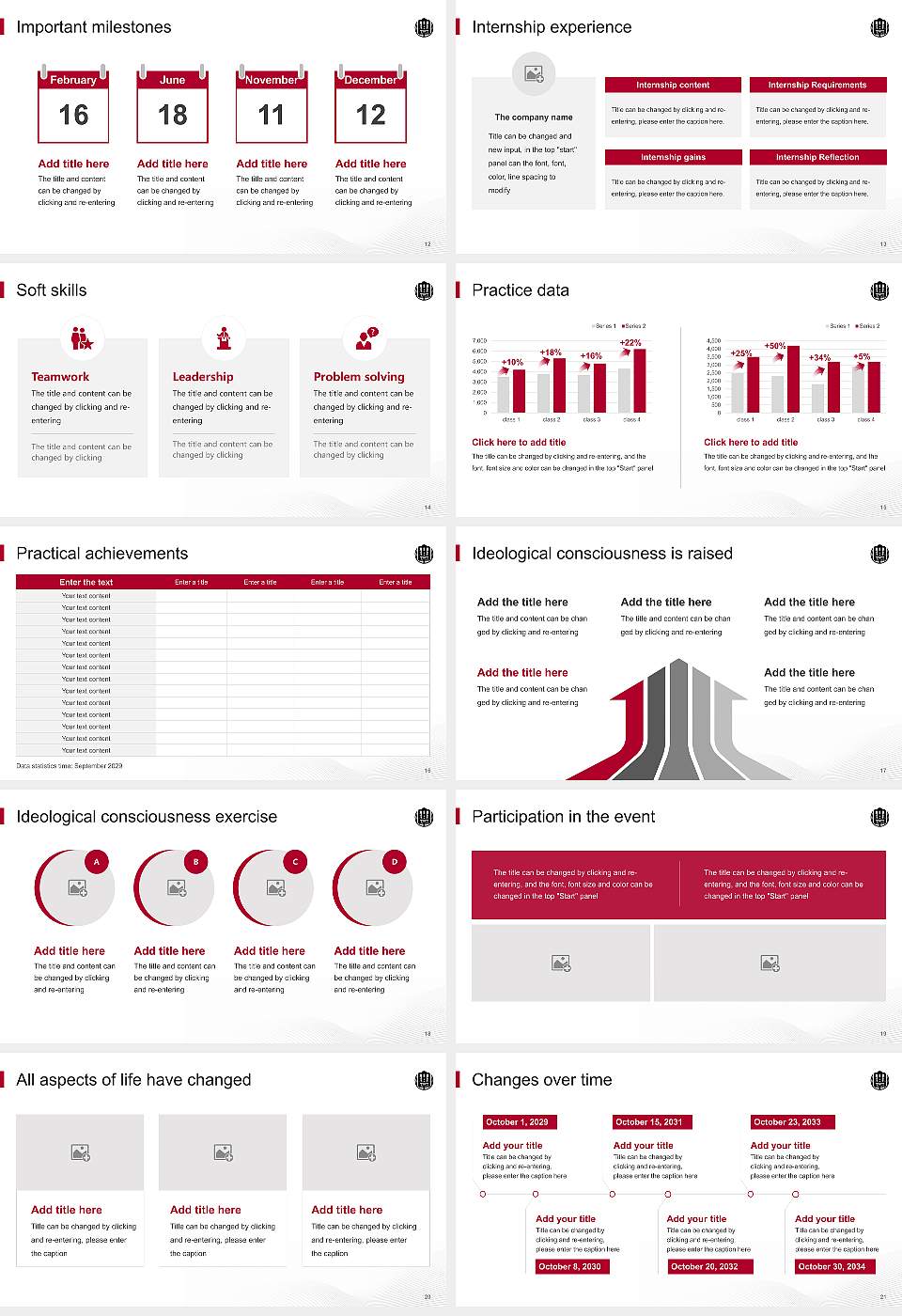 Jobu University National Scholarship Defense PPT Template16:9 ratio PPT effect preview image3