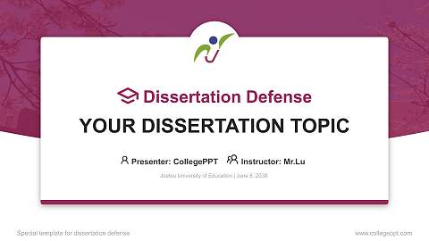 Joetsu University of Education Graduation Thesis Defense PPT Template
