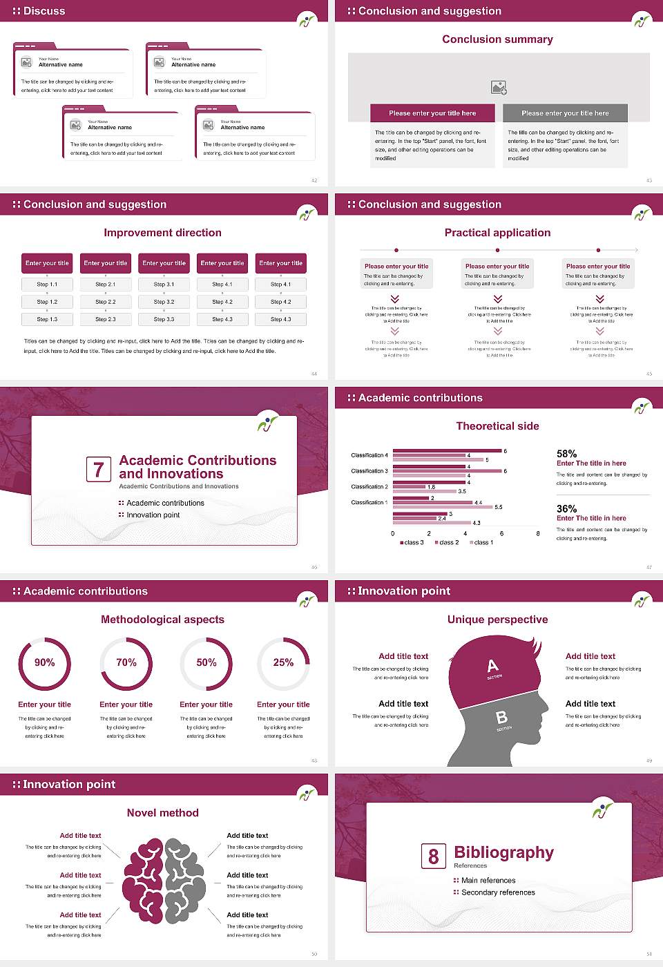 Joetsu University of Education Graduation Thesis Defense PPT Template16:9 ratio PPT effect preview image6