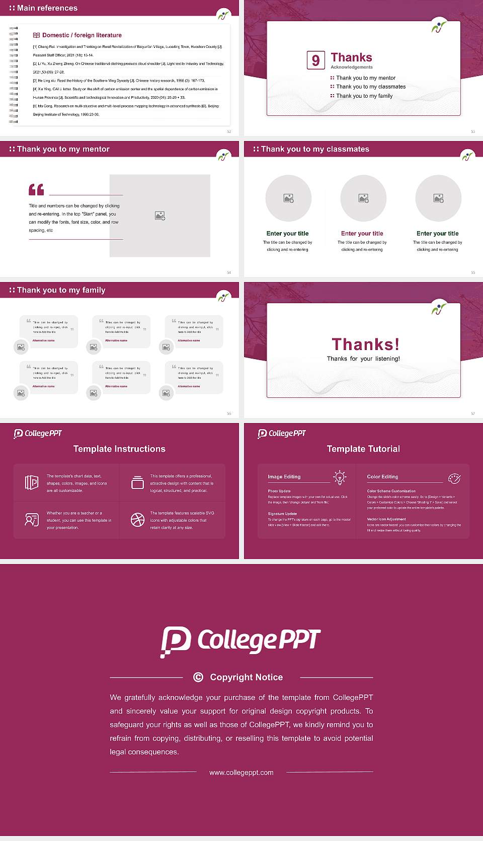Joetsu University of Education Graduation Thesis Defense PPT Template16:9 ratio PPT effect preview image7