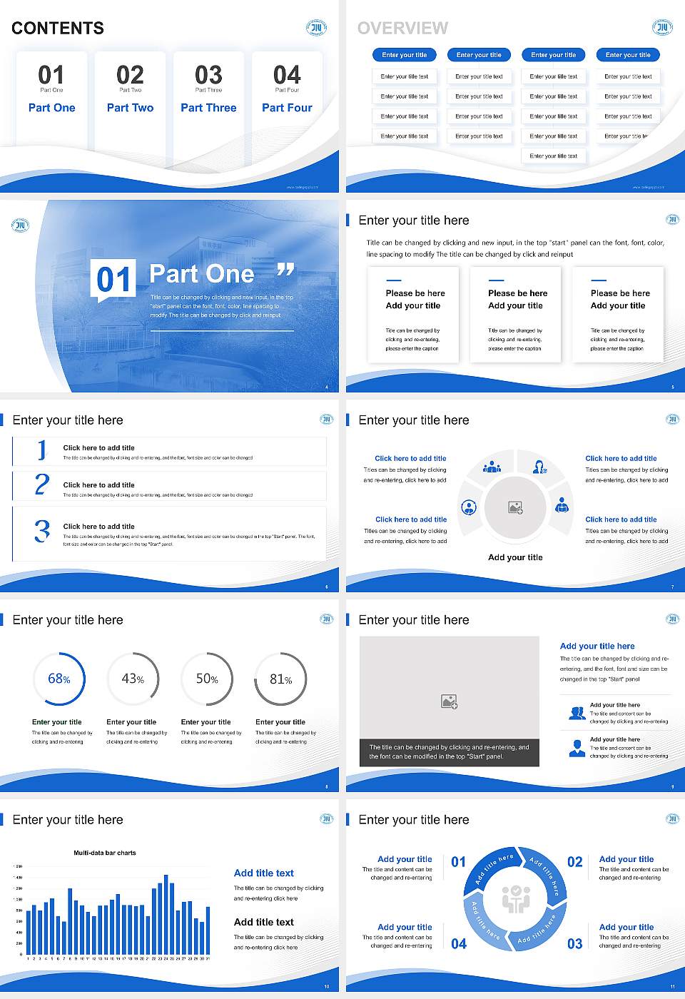 Josai International University Lecture Sharing and Networking Event PPT Template16:9 ratio PPT effect preview image2