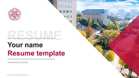 Japan Women’s University Resume PPT Template
