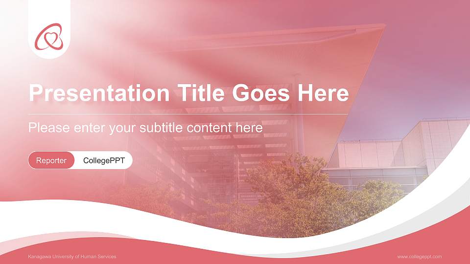 Kanagawa University of Human Services Lecture Sharing and Networking Event PPT Template16:9 ratio PPT effect preview image