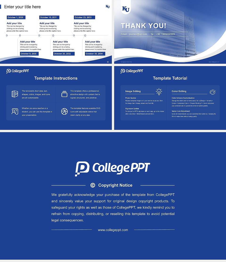 Kanagawa University Lecture Sharing and Networking Event PPT Template16:9 ratio PPT effect preview image4