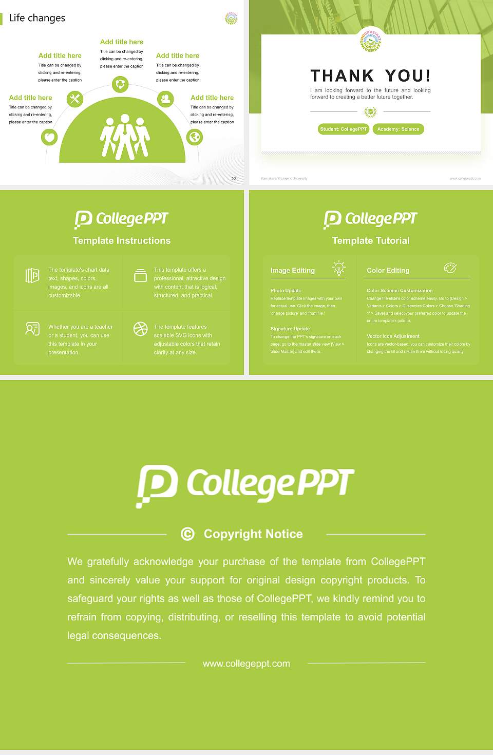 Kamakura Women’s University National Scholarship Defense PPT Template4:3 ratio PPT effect preview image4