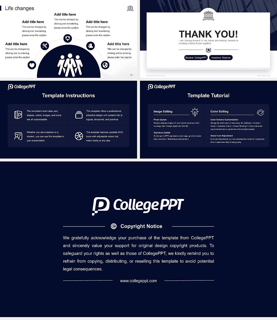 Kaichi International University National Scholarship Defense PPT Template16:9 ratio PPT effect preview image4