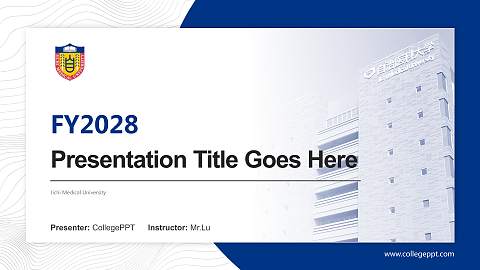 Jichi Medical University Academic Presentation/Research Findings Report PPT Template