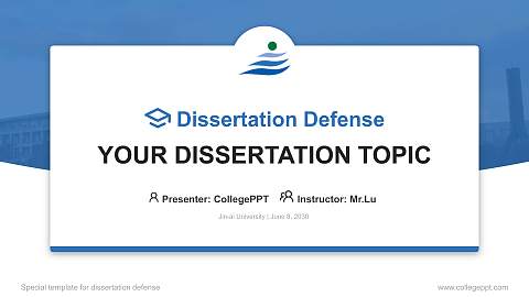 Jin-ai University Graduation Thesis Defense PPT Template