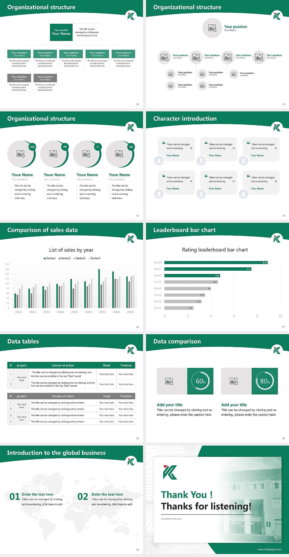 Kagoshima University Academic Presentation/Research Findings Report PPT Template4:3 ratio PPT effect preview image4