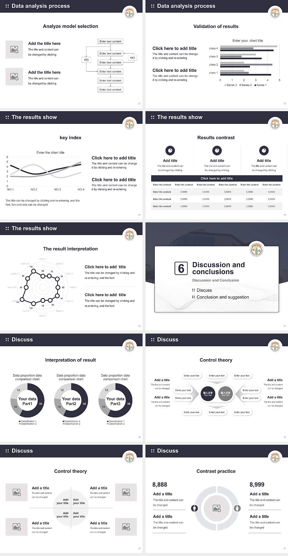 Kameda University of Health Sciences Graduation Thesis Defense PPT Template4:3 ratio PPT effect preview image5