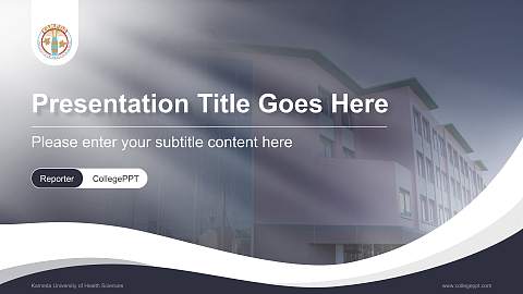 Kameda University of Health Sciences Lecture Sharing and Networking Event PPT Template