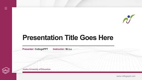 Joetsu University of Education Thesis Proposal/Graduation Defense PPT Template