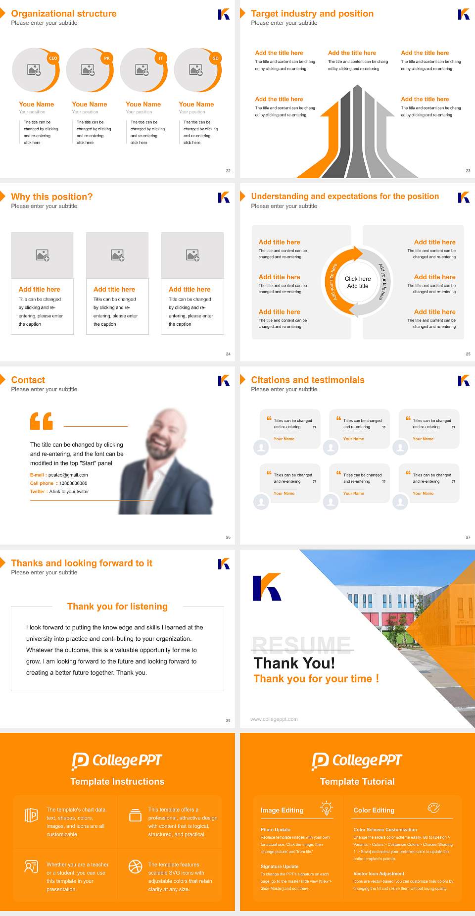 Kanazawa Professional University of Food Management Resume PPT Template4:3 ratio PPT effect preview image4