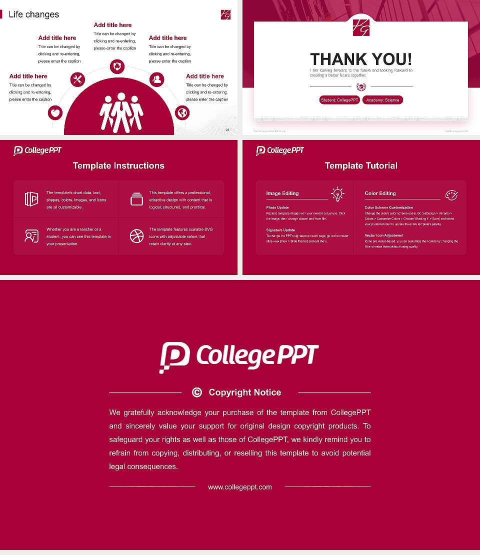 Kanazawa Gakuin University National Scholarship Defense PPT Template16:9 ratio PPT effect preview image4
