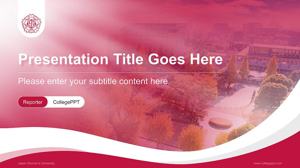 Japan Women’s University Lecture Sharing and Networking Event PPT Template16:9 ratio PPT effect preview image