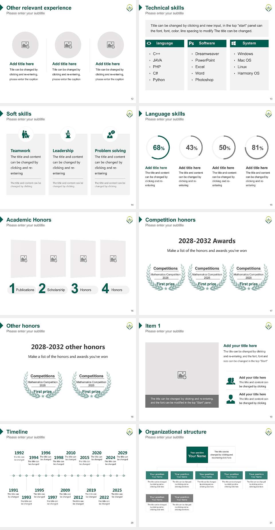 Kagawa Prefectural University of Health Sciences Resume PPT Template4:3 ratio PPT effect preview image3