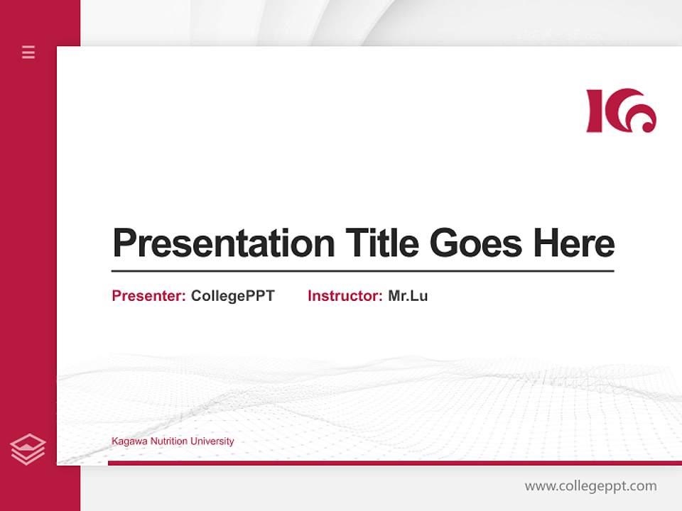 Kagawa Nutrition University Thesis Proposal/Graduation Defense PPT Template4:3 ratio PPT effect preview image5